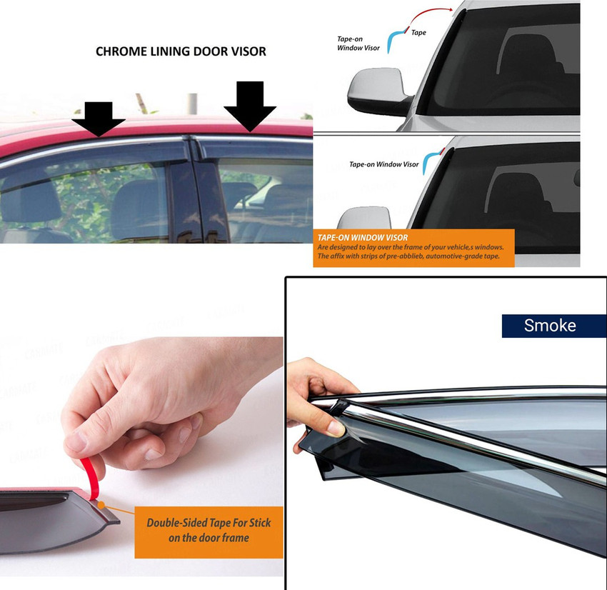 Double sided tape for car window visor sale