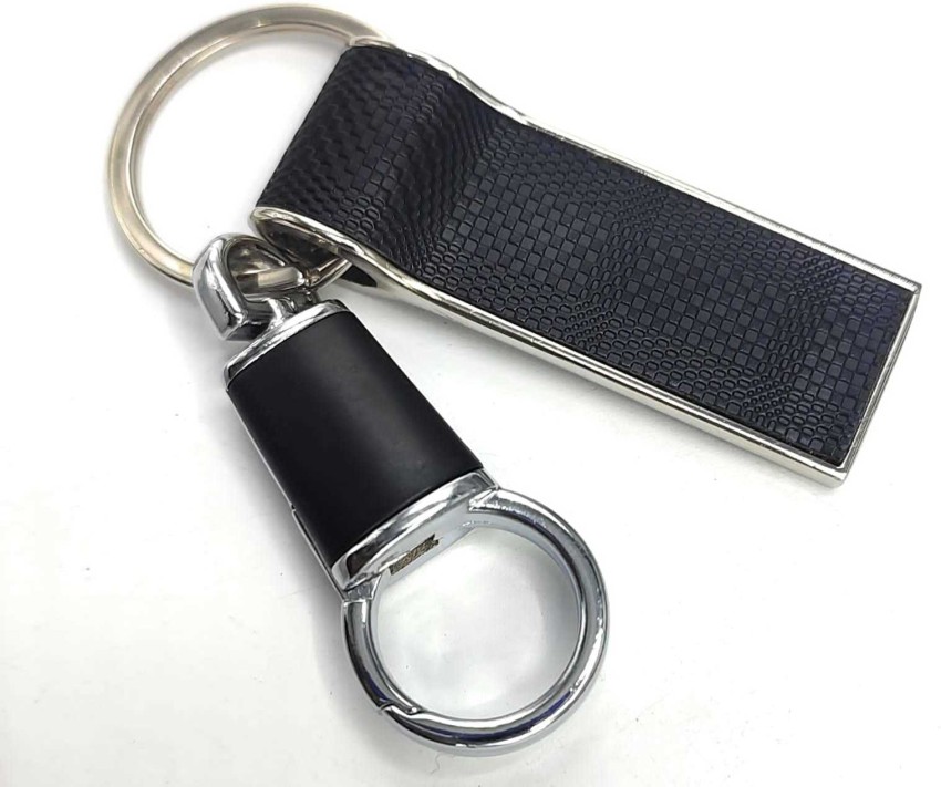 Giftana Leather Metal Keychain for Men & Women, Metal Leather Keychain Holder, Metal Key chain for Home, Keychain Key Ring For Bike Car, Valentines