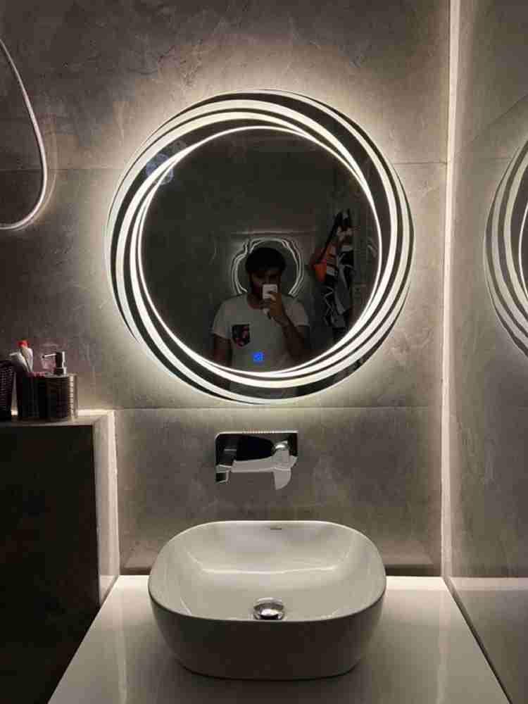 ORIGIN MIRRORS 057 triple light modern open led mirror wall mount