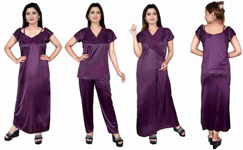 TAPA KON Women Nighty with Robe - Buy TAPA KON Women Nighty with Robe  Online at Best Prices in India