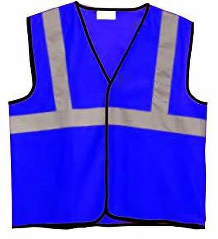 Safety jacket blue on sale