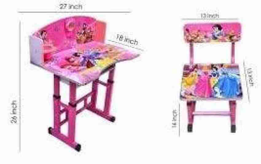 PNASGL Kids Study Table and Chair Set Height Adjustable Wooden Baby Desk  Age Between 2-11 : : Home & Kitchen