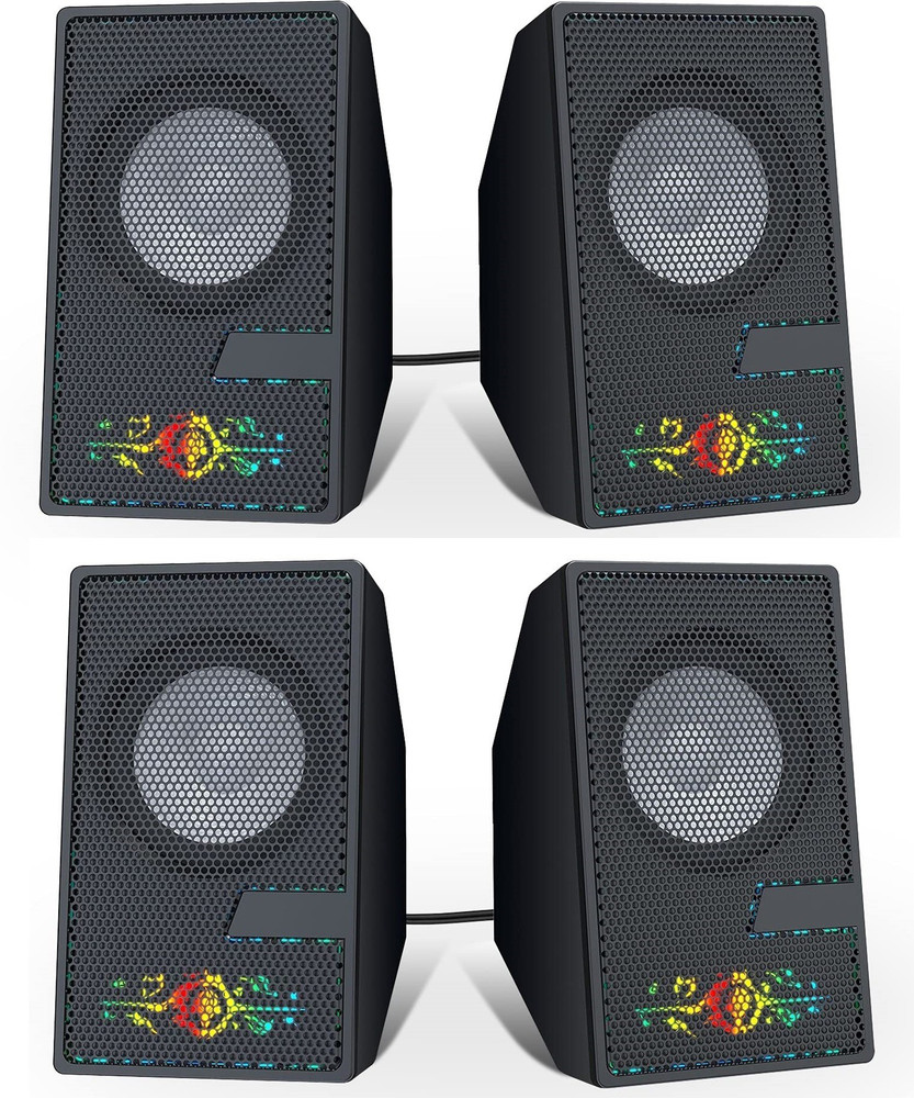 Buy FKU 2PAIR D7 USB Speakers 3.5mm Aux Audio Jack 3.0 Wired