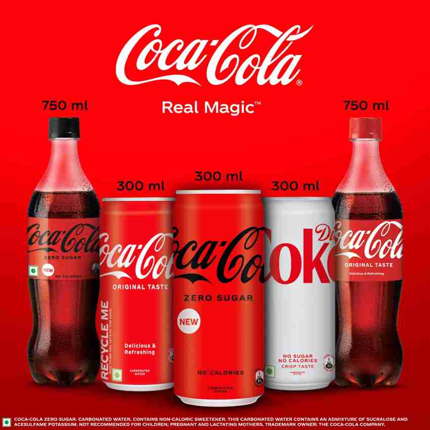 Coca-Cola Carbonated Water Zero Sugar Can Price in India - Buy Coca-Cola  Carbonated Water Zero Sugar Can online at