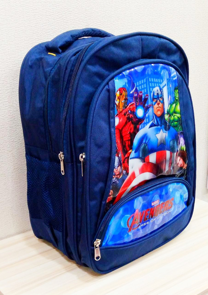Priceless Deals 3D Superhero 16 Inches Backpack for Boys Cartoon