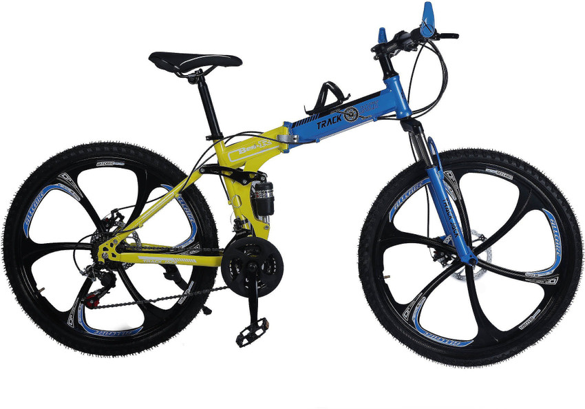 Foldable adventure sports mtb cycle with 21 outlet shimano gears