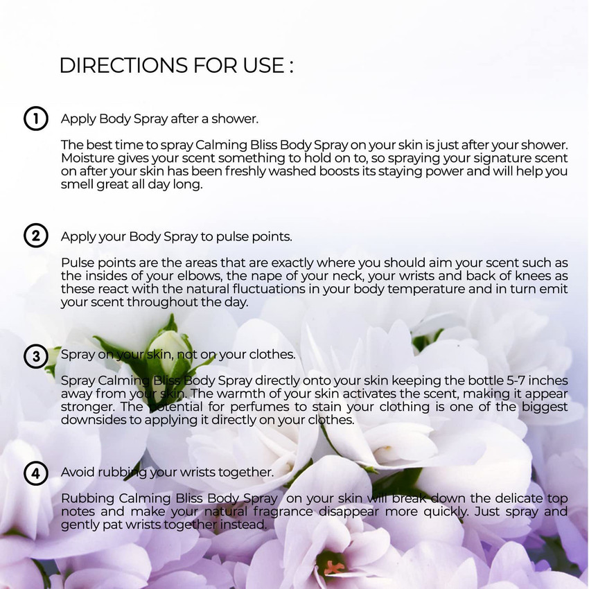 After shower spray online for body