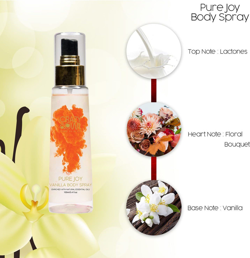 Natural vanilla body best sale spray