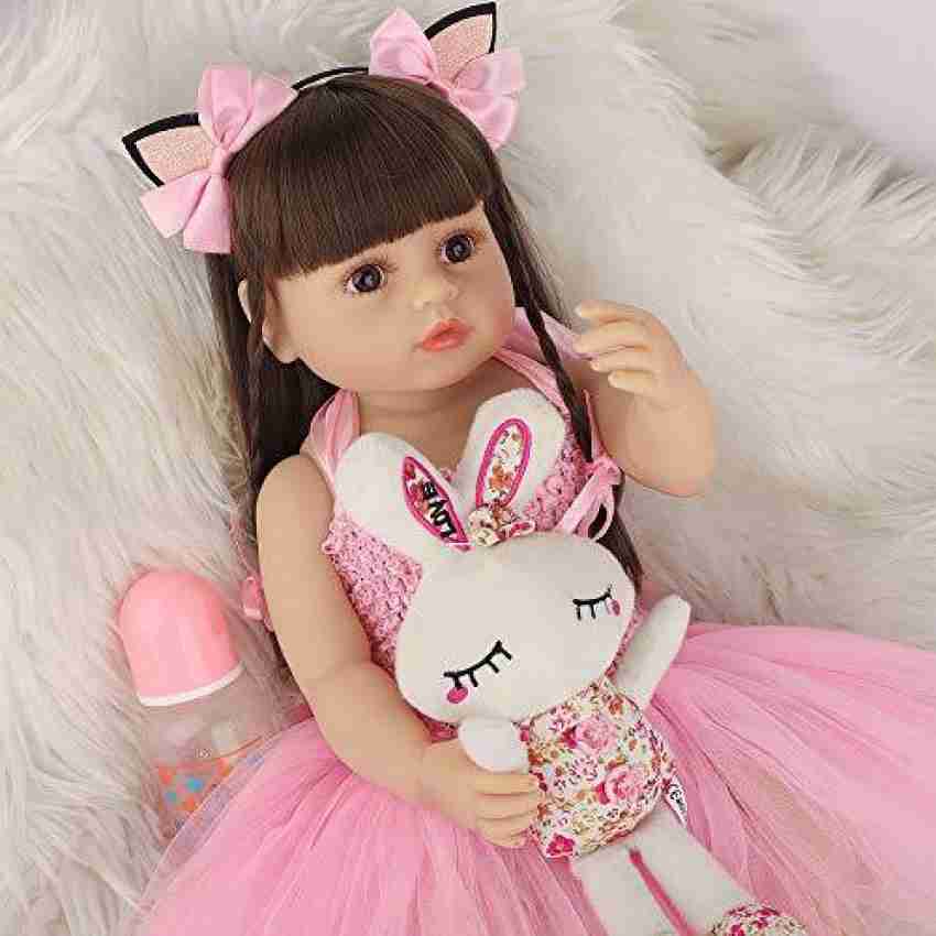 Girl Doll Cheap Real Reborn Silicone Babies Alive Doll Toy 22 Inch