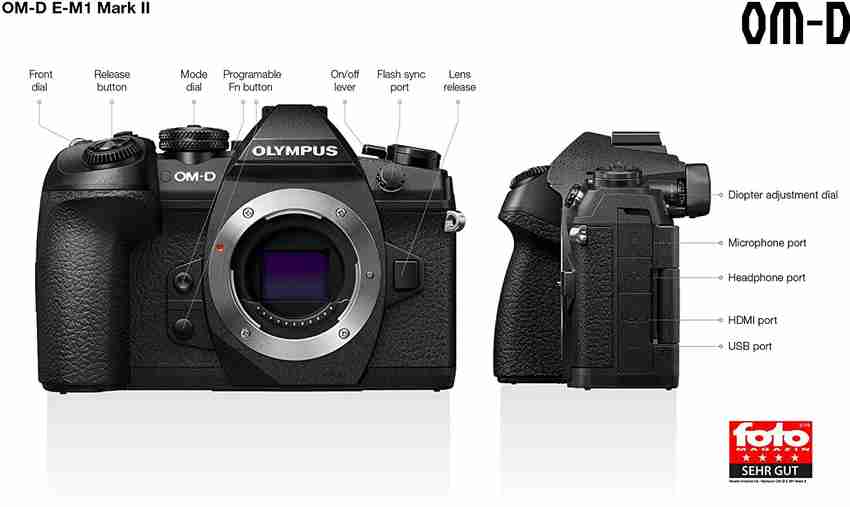 OLYMPUS E-M1 MARK II DSLR Camera Camera Price in India - Buy  