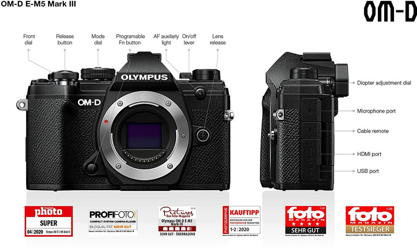OLYMPUS OM-D E-M5 MARK III BLK DSLR Camera Camera Price in India Buy OLYMPUS OM-D E-M5 MARK III BLK DSLR Camera Camera online at OLYMPUS OM-D E-M5 MarkIII