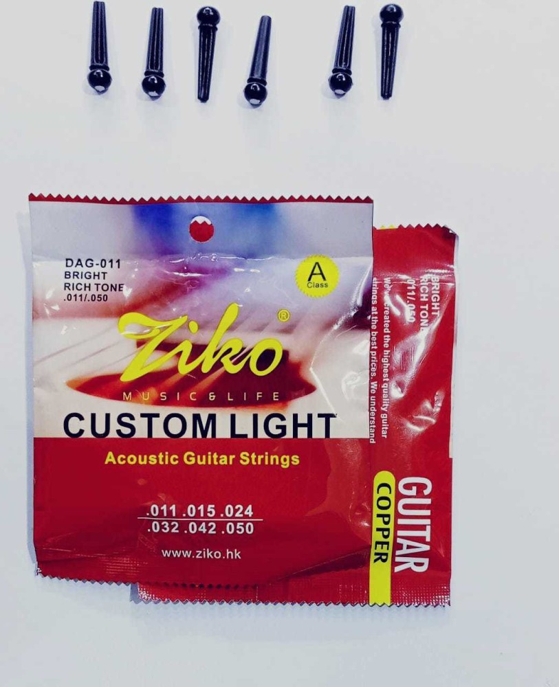 Ziko Acoustic CUSTOM GUAGE Guitar String Price in India Buy Ziko