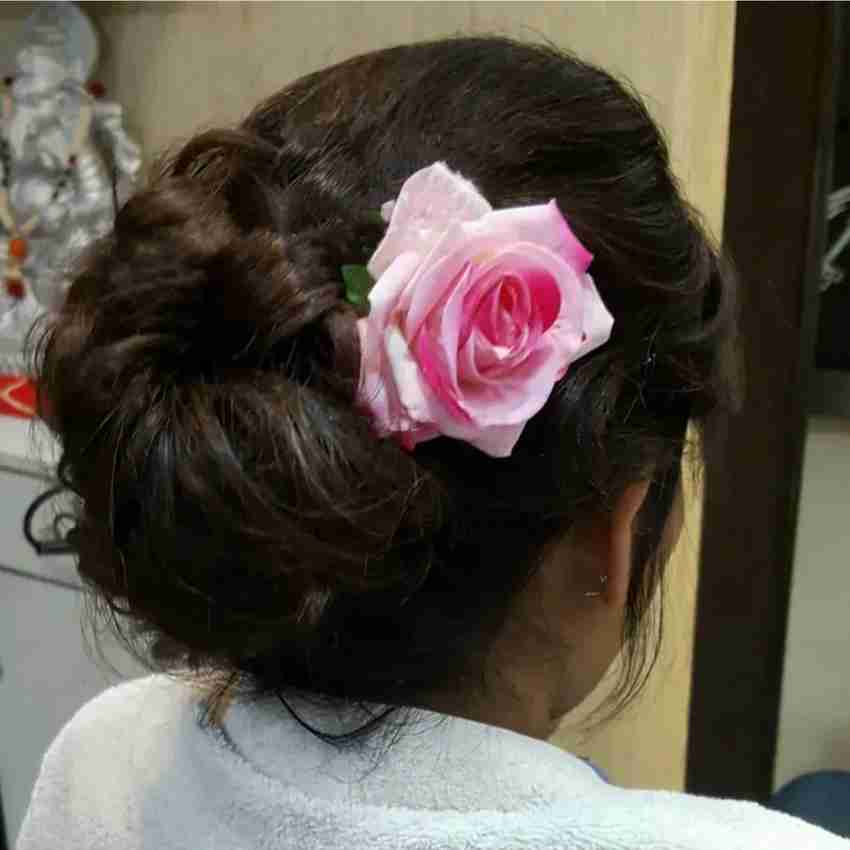 MayrasCreations Light Pink Rose hair clip pack of 2 Hair Clip