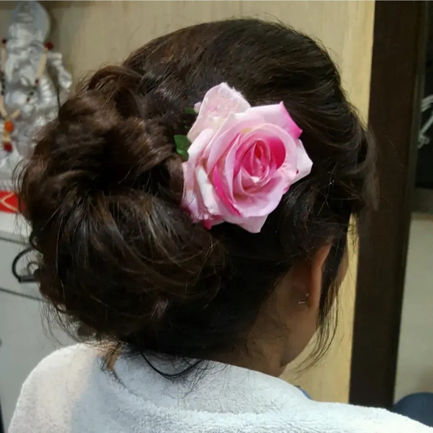 MayrasCreations Light Pink Rose hair clip pack of 2 Hair Clip