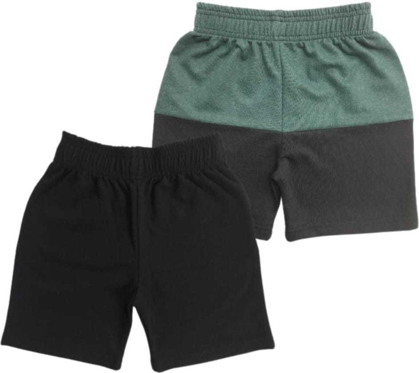 LE FASHION Short For Boys Girls Casual Striped Cotton Blend