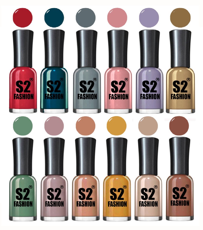 Buy AQ FASHION New Unique Color Rich Gel Nail Paint HD Shine Pastel Color  Combo Set CV2 (COMBO-SET- 2) Online at Low Prices in India - Amazon.in