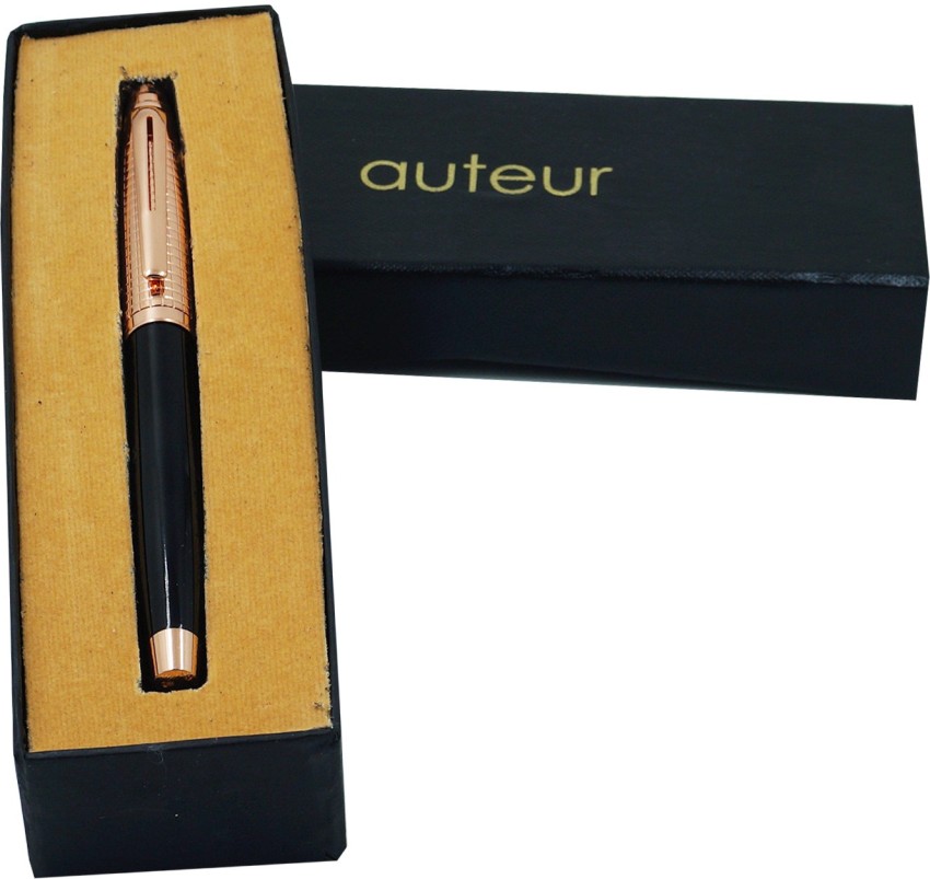 24ct Gold Plated Parker Frontier Fountain Pen Ink Executive Witing Gift  Boxed
