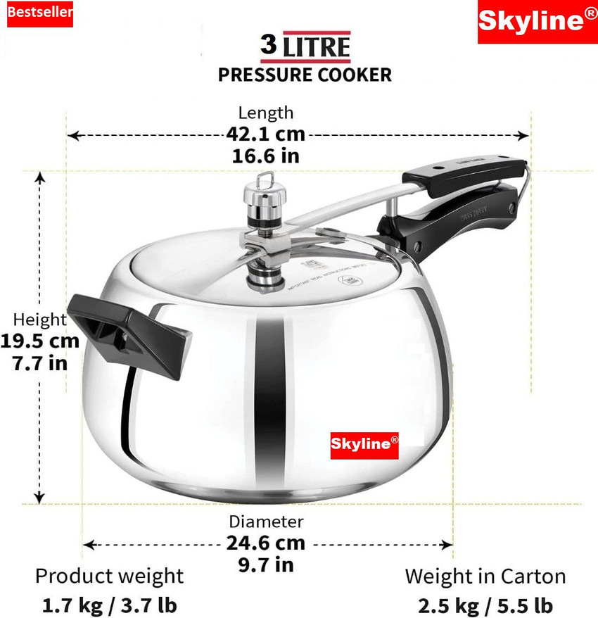 Presto pressure cooker deals 10 lb weight