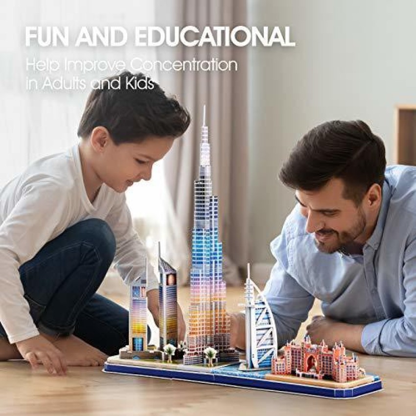 3D Puzzles for Kids Ages 8-10 Arts Crafts for Kids Ages 8-12 Pairs Cityline  3D Architecture Crafts for Girls Ages 8-12 - AliExpress