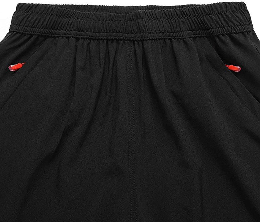 C BLUE Solid Men Black Sports Shorts Buy C BLUE Solid Men Black