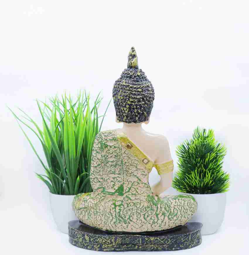 Flipkart Perfect Homes Beautiful Meditating Lord Buddha with Two Artificial  Plant Decorative Showpiece - 23 cm Price in India - Buy Flipkart Perfect  Homes Beautiful Meditating Lord Buddha with Two Artificial Plant