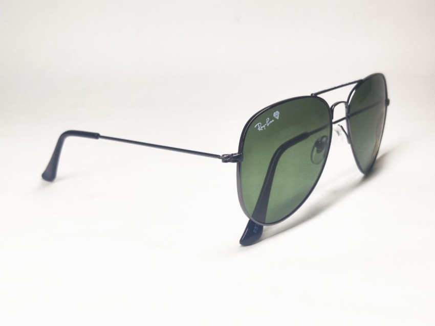 Ray-Ban RB3025 Aviator Large Metal 58 Black & Silver Polarized