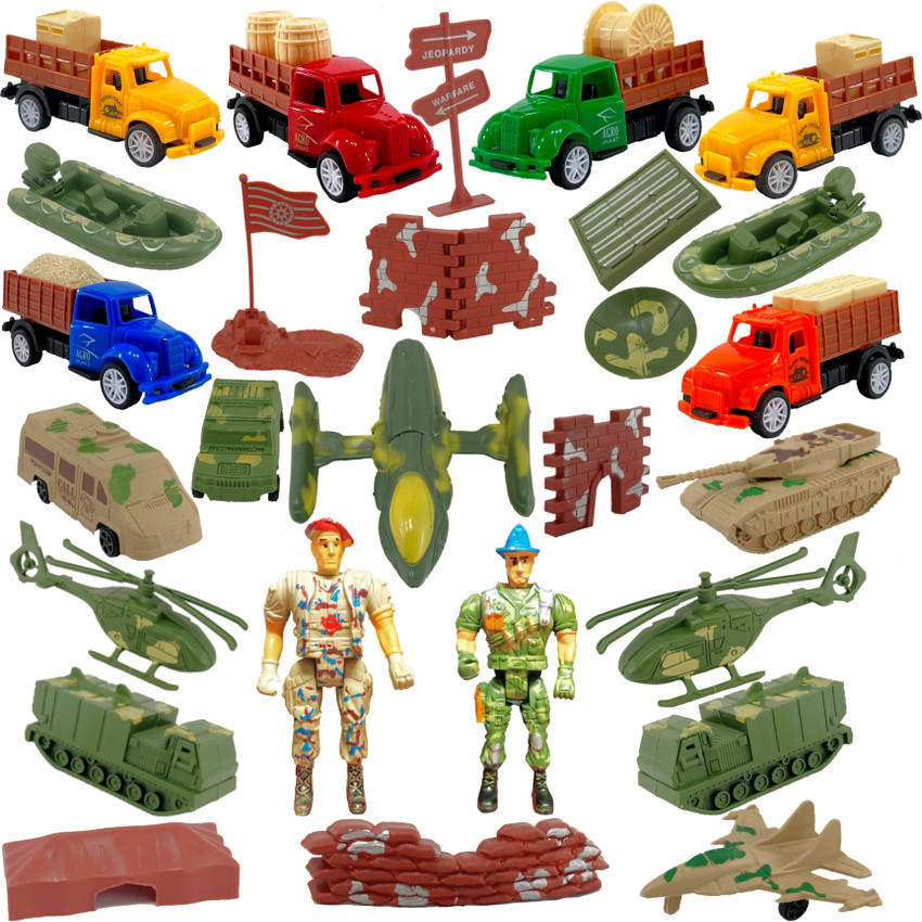 mini gifts Army Toy Set Military Toy Set For Kids And 6 Pull