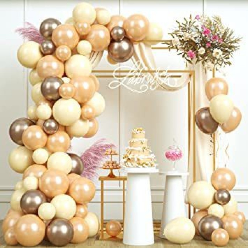 R G ACCESORIES Solid 50pcs champagne gold yellow decoration  balloon garland for birthday, wedding Balloon - Balloon