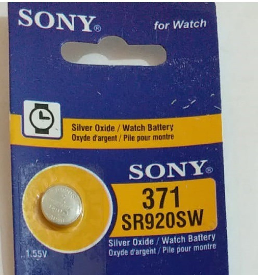 Seizaiken 371 SR920SW 1.55V 0%Hg Silver Oxide Watch Battery (2 Batteries) 