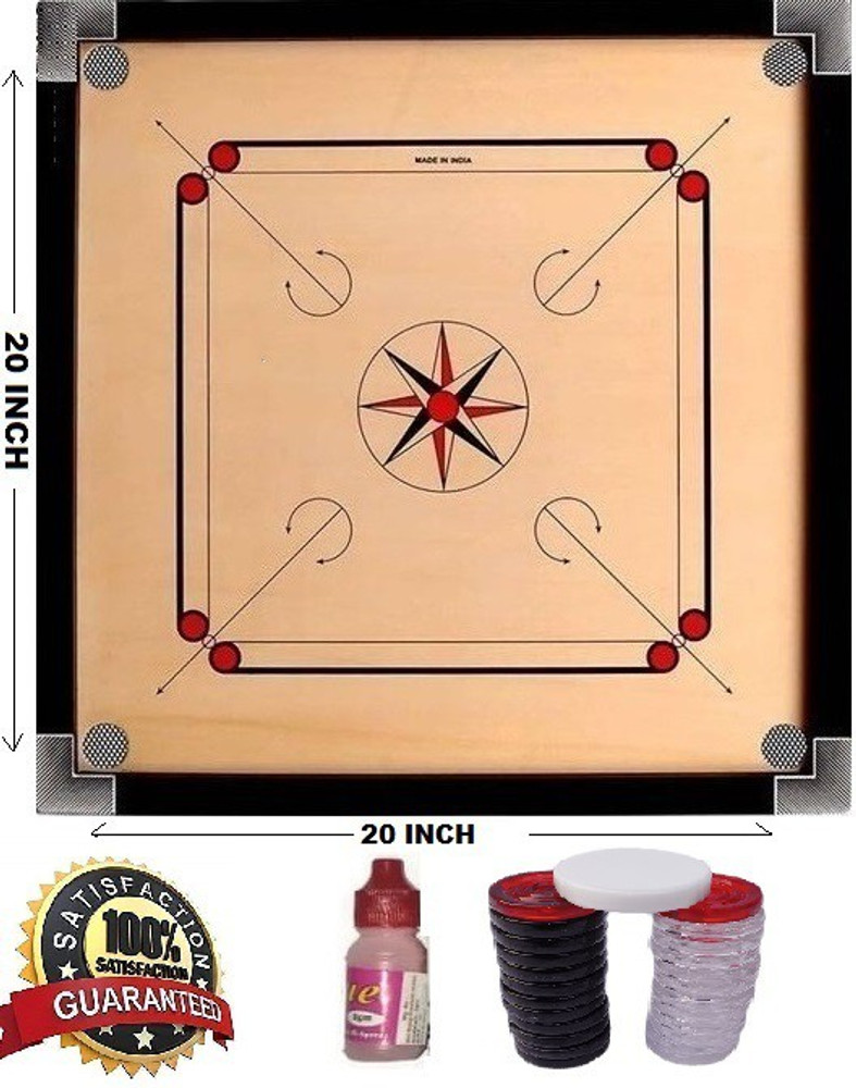 RPS sports 20 INCH CARROM BOARD FOR GIFT TO KIDS 4 cm Carrom Board