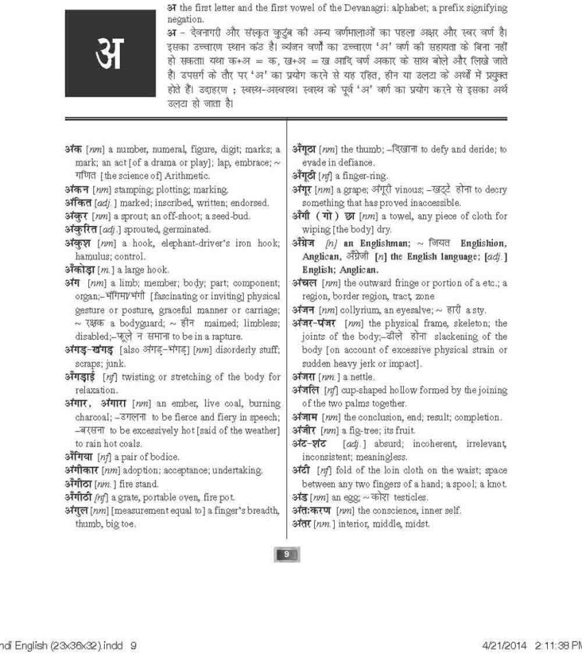 Concise English - Hindi Dictionary (Pocket Size) - English Word - Its  Alternative Meanings, English, Dictionaries