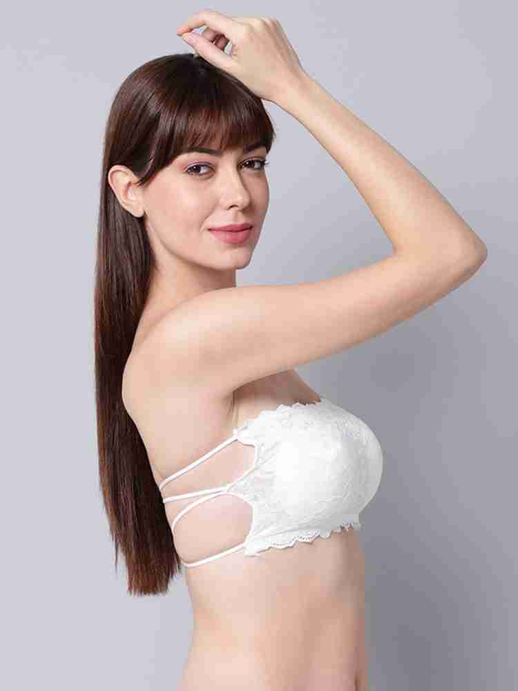 Buy PrettyCat Strapless Backless Bra Panty Lingerie Set White online