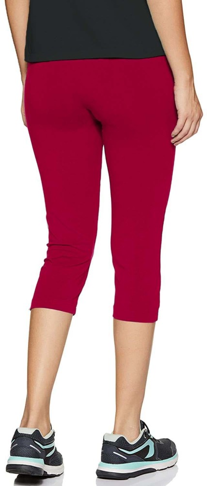 Buy online Women Red Printed Capri from Capris & Leggings for Women by Myo  for ₹369 at 54% off