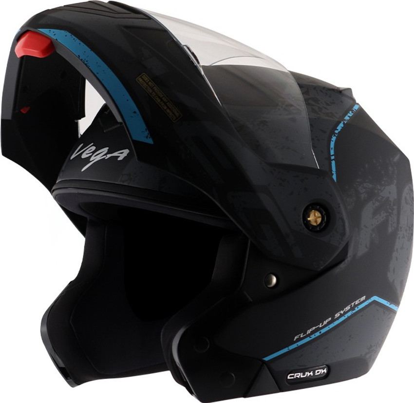VEGA CRUX DX VICTOR DULL BLACK GREY Motorbike Helmet Buy VEGA