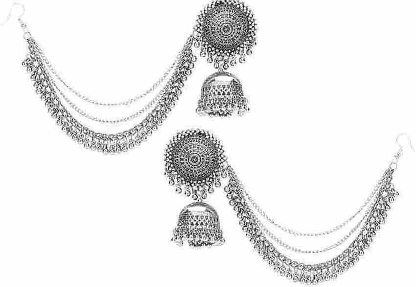 Flipkart Buy PVL Bahubali Earrings with Maang Tikka Set