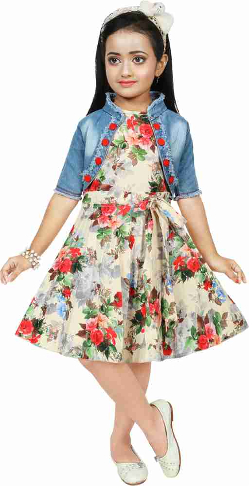 DUCKFLY Girls Party Festive Dress Jacket Price in India Buy