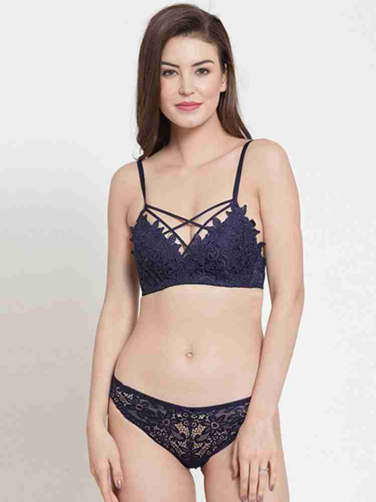 Buy online Green Solid Bra And Panty Set from lingerie for Women by Madam  for ₹459 at 65% off