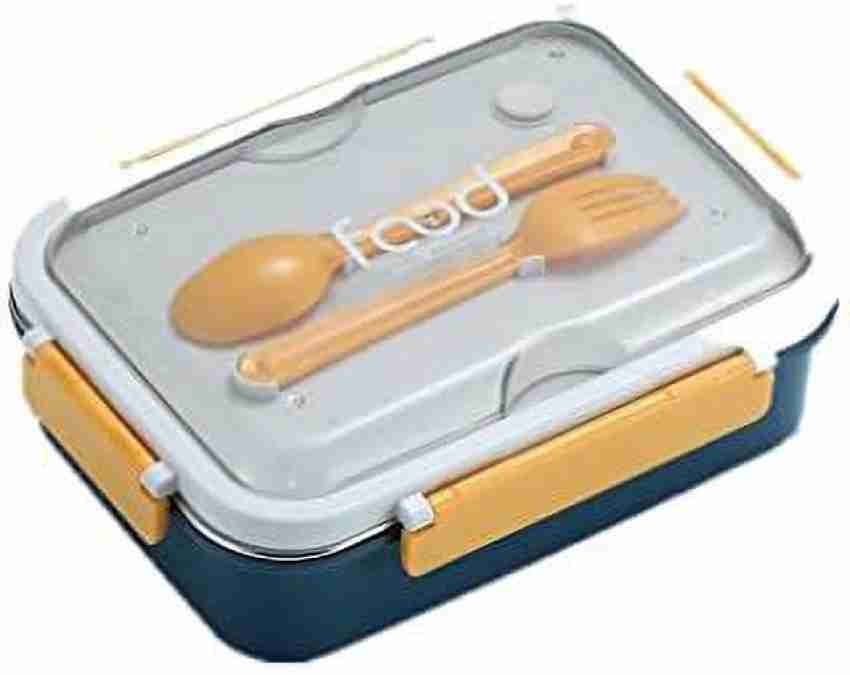 Buy MT HUB 3 Compartment BPA Free Stainless Steel Lunch Box with Spoon, Tiffin  Box For kids Online at Best Prices in India - JioMart.