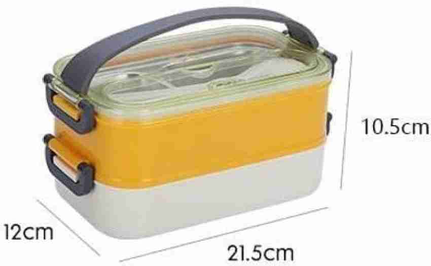 Layers Rectangular Insulated Hot Food Container Stainless Steel