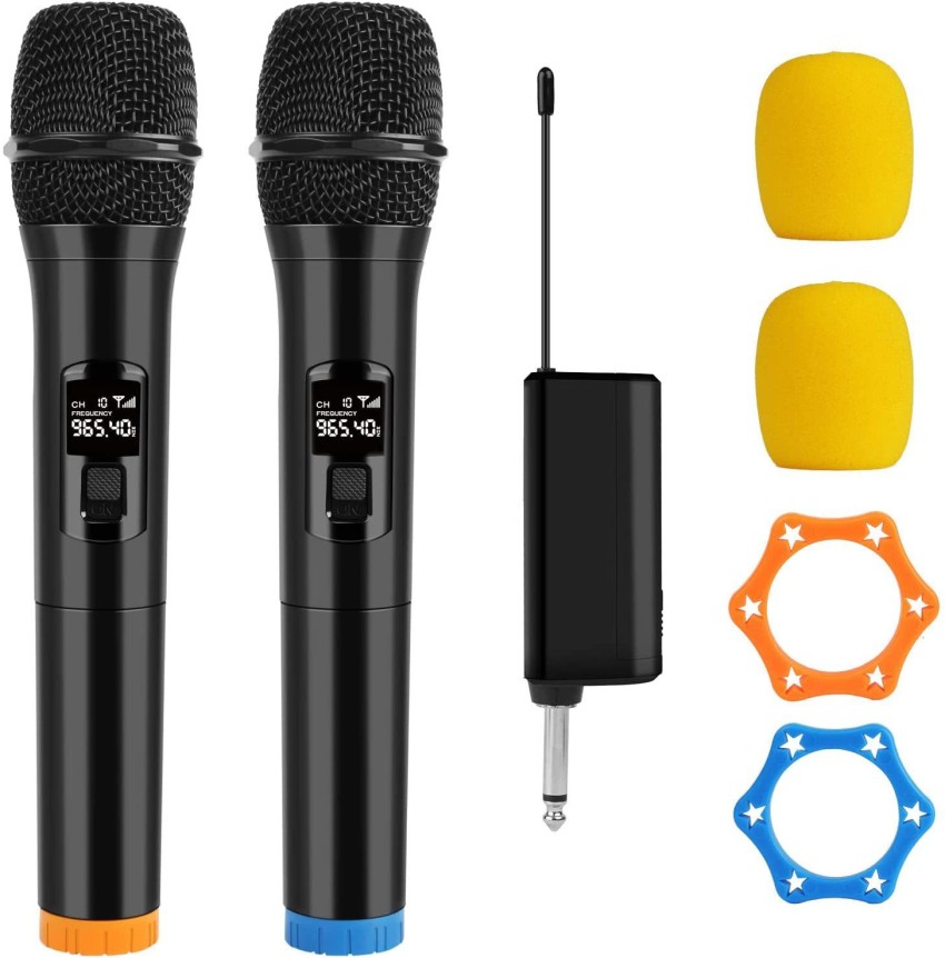 KH 2 UHF Wireless Microphone Handheld Mic with Receiver 1/4 Output for  Conference/Weddings Microphone - KH 