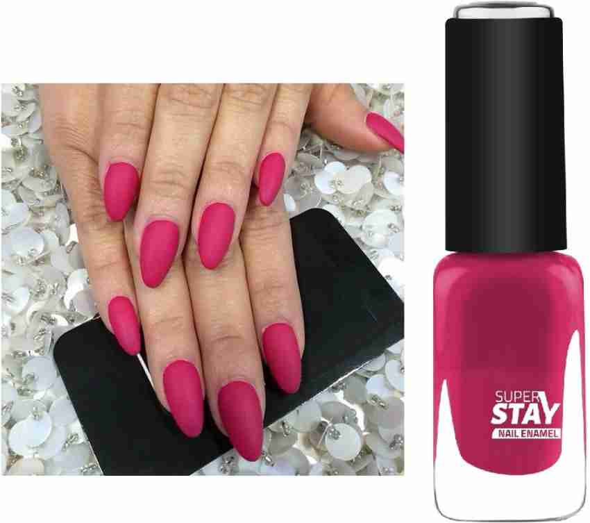 luzimaisa New Matte Pink Color Frosted Nail Paint ROSE PINK