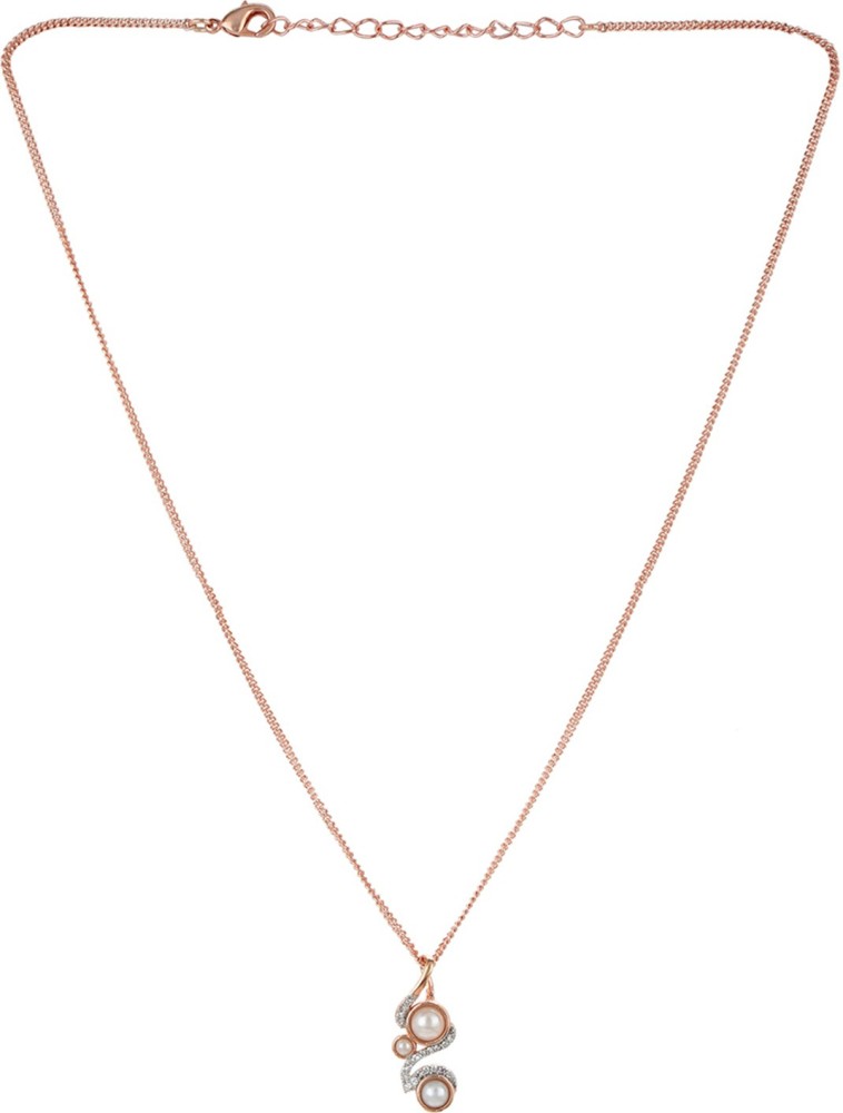 Buy Rose Gold Solid Heart Pendant Necklace Online - Accessorize India