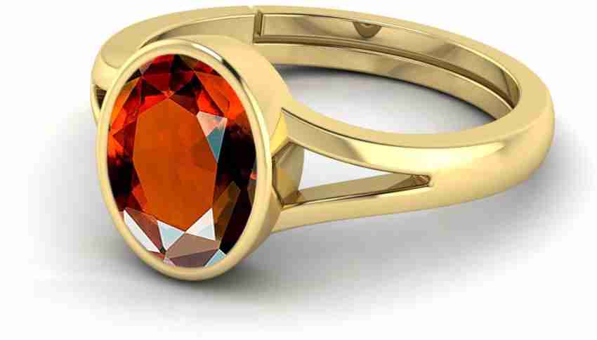 Gomed stone deals gold ring