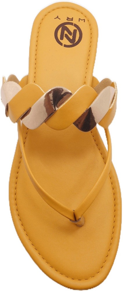 Cheap hot sale yellow sandals