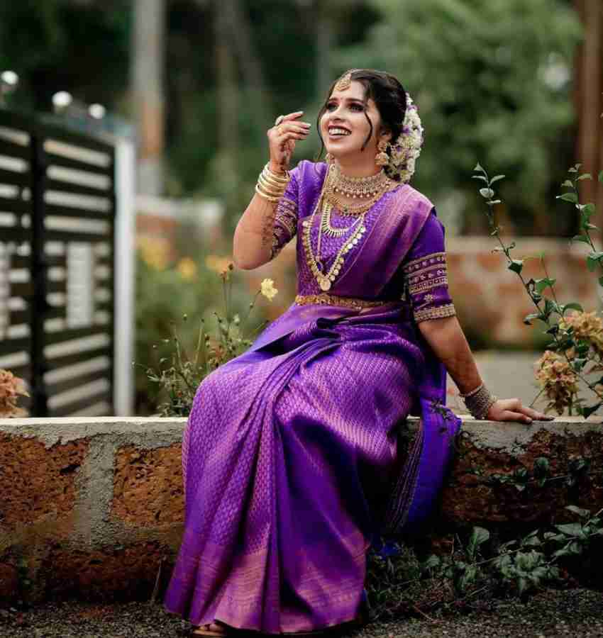 Violet bridal outlet saree