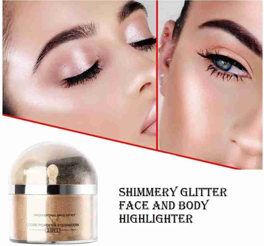 Face highlighter without clearance shimmer