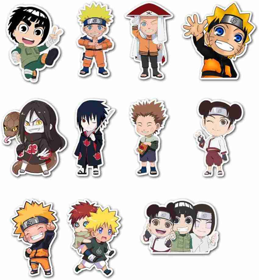 Aapki Marzi 6.35 cm Anime Character Naruto Chibi Sticker Decals
