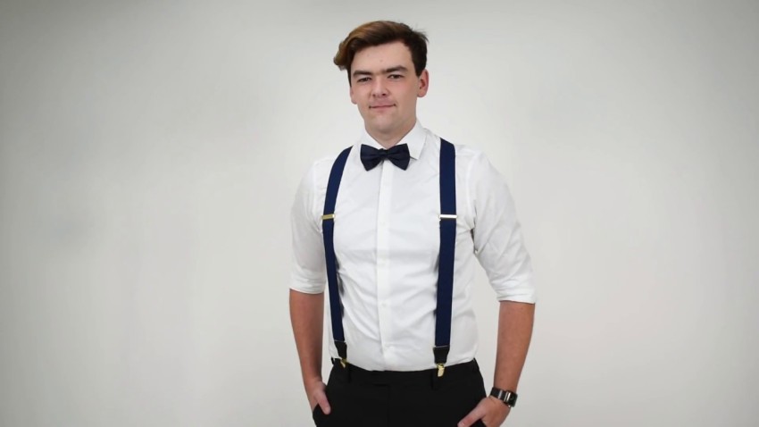 YCKYIGO Mens Suspenders,Brown Leather Button Tab and Clip Braces Heavy Duty Suspender Wedding Suspenders for Groom Groomsmen