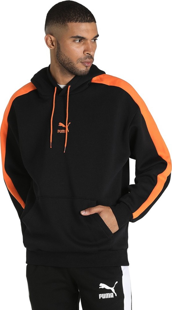 Orange store puma hoodie