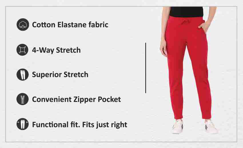 INFINIA Solid Women Pink Track Pants - Buy INFINIA Solid Women Pink Track  Pants Online at Best Prices in India